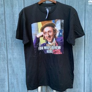 Ripple Junction Willy Wonka Tshirt Black Size L